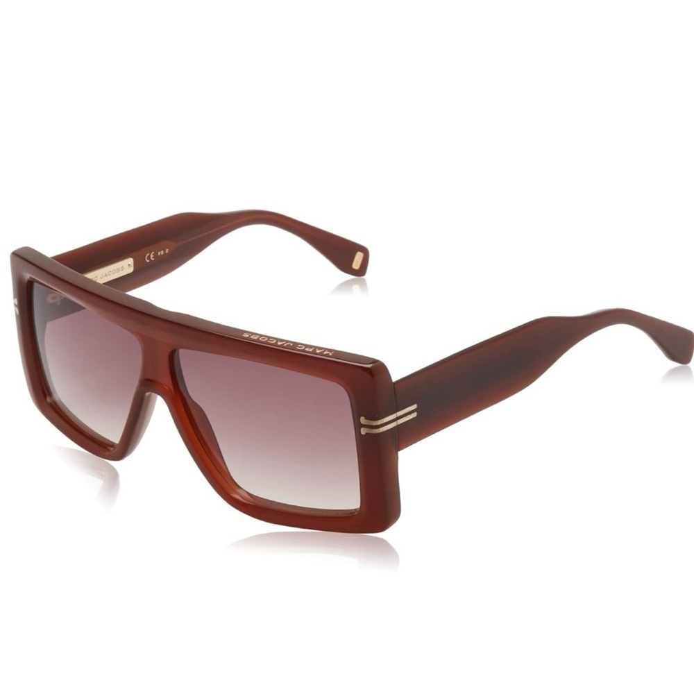 Marc Jacobs Gradient Brown Square Women’s Sunglasses - Picture 1 of 9